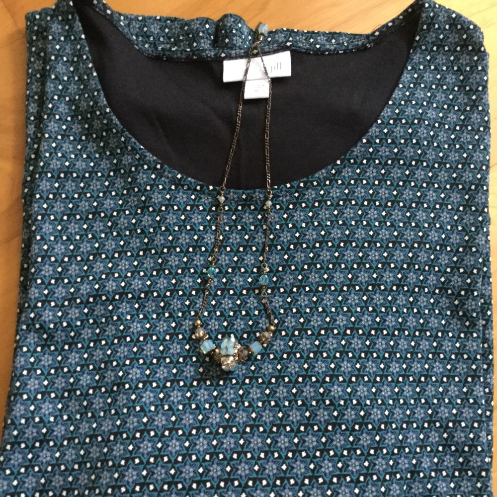 ❗FINAL PRICE DROP $20  Jill Top / Necklace EUC❗️